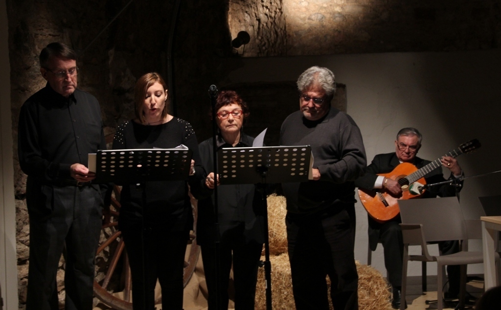 Membres del grup "Espai Xirgu" van recitar fragments de Yerma, de García Lorca // Jordi Julià