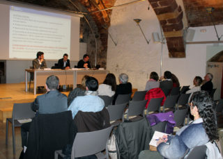 La Sala Gòtica durant la presentació pública dels pressupostos // Elisenda Colell