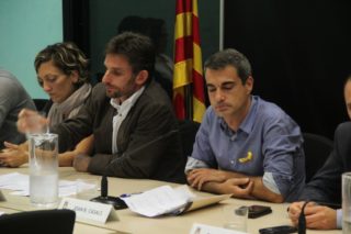 Xavi Paz (PSC) i Joan Ramon Casals (CDC), durant el debat sobre el 155 // Jordi Julià